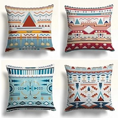Kilim Ethnic South Werstern Double Side Pillow Cover 1PC Soft Decorative Square Pillowcase for Bedroom Livingroom Sofa Couch Chair Lightinthebox Kilim Ethnic South Werstern Double Side Pillow Cover 1PC Soft Decorative Square Pillowcase for Bedroom Livingroom Sofa Couch Chair Lightinthebox