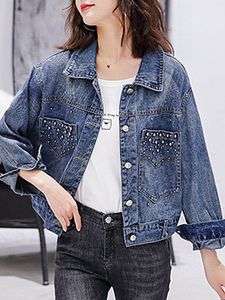 Fashion Fold-Over Collar Jacket