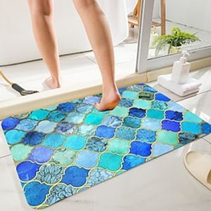 Moroge Pattern Stone Brick Series Digital Printing Floor Mat Modern Bath Mats Nonwoven  Memory Foam Novelty Bathroom Lightinthebox