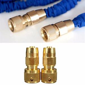 2pcs/ lot 3/8 Inch Brass Magic Garden Hose Connector Expandable Retractable Water Pipe Connectors