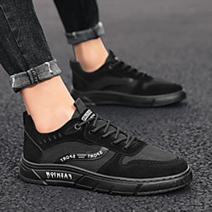 Men's Sneakers Lace up Retro Casual Vintage Classic Daily Outdoor PU Non-slipping Wear Proof Gray Khaki Black Fall miniinthebox
