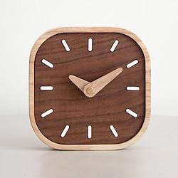 Nordic Black Walnut Minimalist Desk Clock Wall Clock Bedroom Living Room Decoration Solid Wood Quiet Clocks Hanging Wall Watch 13 CM Lightinthebox