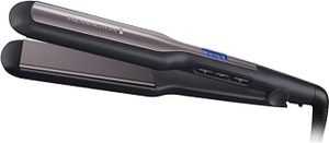 Remington Pro Ceramic Extra Wide Plate Hair Straighteners for Longer Thicker Hair Digital Temperature Control Black - RES5525