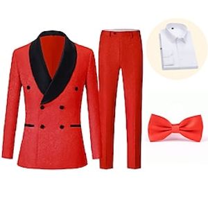 Retro Vintage 1980s Tuxedo Suits  Blazers Lapel Collar Blazer Men's Cosplay Costume Masquerade Halloween Party  Evening Club Coat Lightinthebox