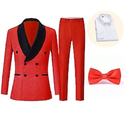 Retro Vintage 1980s Tuxedo Suits  Blazers Lapel Collar Blazer Men's Cosplay Costume Masquerade Halloween Party  Evening Club Coat Lightinthebox