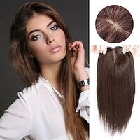 Hair Toppers for Women Real Human Hair with Bangs Topper Hair Extensions Top Hair Pieces for Thinning Hair Wiglets Premium Remy Hair Lightinthebox - thumbnail