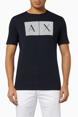 Tessellated Logo Cotton Crewneck T-Shirt Tessellated Logo Cotton Crewneck T-Shirt