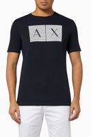 Tessellated Logo Cotton Crewneck T-Shirt - thumbnail