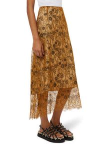 Lace Slip Midi Skirt