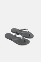 Kids Girls Slim Crystal Glamour Slipper Black Kids Girls Slim Crystal Glamour Slipper Black