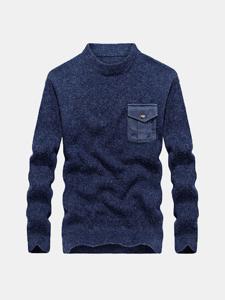 Fall Winter Brief Style Warm Knitted Casual Sweater