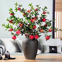 1pc Pomegranate Branch with 6 Artificial Pomegranates: Lifelike Faux Plant Decor with Realistic Fruit Accents Lightinthebox