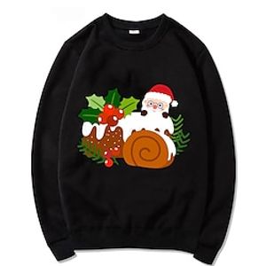 Christmas Cosplay Cartoon Manga Sweatshirt Anime Graphic Top For Men's Women's Unisex Adults' Hot Stamping 100% Polyester Party Festival Lightinthebox