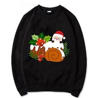 Christmas Cosplay Cartoon Manga Sweatshirt Anime Graphic Top For Men's Women's Unisex Adults' Hot Stamping 100% Polyester Party Festival Lightinthebox - thumbnail