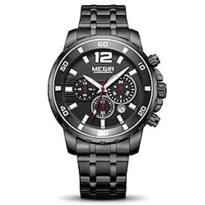 Explosive Megir Megir Watch 2068 Business Sports Multi-Function Calendar Small Three-Pin Men'S Watch Waterproof Chronograph Quartz Watch 2068 Lightinthebox