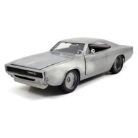 Jada Toys Fast & Furious 1968 Dodge Charger Silver Diecast Model Car 1.24 Scale - thumbnail