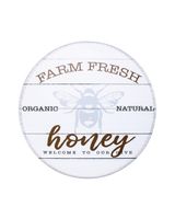 Boston Warehouse 12 inch Lazy Susan Bamboo Honey
