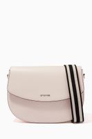 Perla Flap Crossbody Bag in Calfskin Leather Perla Flap Crossbody Bag in Calfskin Leather