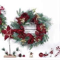 Christmas Wreath Xmas Decorations Front Door Garland for Outdoor Indoor Party Wall Table Home Decor miniinthebox - thumbnail