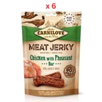Carnilove Jerky Snack Chicken with Pheasant Bar 100g Pack Of 6