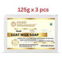 Khadi Organique Goat Milk Soap 125G (Pack Of 3)