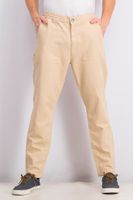 Mens Cotton And Linen Twill Pants  Tan - thumbnail