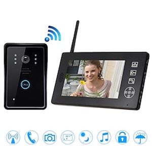 Wireless Video Doorbell 2.4GHz Home Office Wireless Video Intercoms For Home Wireless Video Door Phone Apartment Lightinthebox