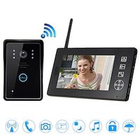 Wireless Video Doorbell 2.4GHz Home Office Wireless Video Intercoms For Home Wireless Video Door Phone Apartment Lightinthebox - thumbnail