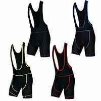 men's cycling bib shorts mtb bike shorts gel padded mtb bicycle shorts tights pants knicker cycle bottom xxxl Lightinthebox - thumbnail