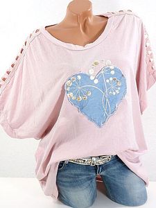 Round Neck Print Short Sleeve T-shirt