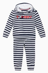 Striped Cotton Hoodie Set