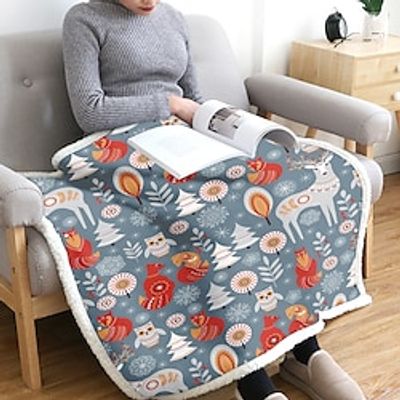Christmas Wearable Blanket, Oversized Sweatshirt Blanket for Adults Women Men, Gift, Cozy and Fuzzy Sherpa Blanket Lightinthebox