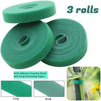 3 Rolls Garden Ties Plant Supports for Effective Growing Strong Grips are Reusable and Adjustable Cut-to-Length 200cm/6.6ft Green-Recycled Plastic Lightinthebox