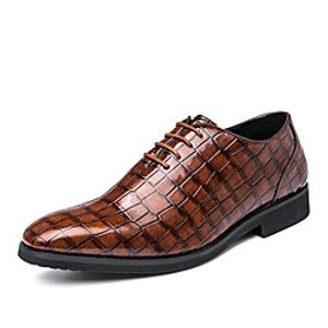 Men's Oxfords Formal Shoes Dress Shoes Business British Wedding Party  Evening Patent Leather Non-slipping Black Brown Fall Spring Lightinthebox