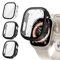 Watch Case with Screen Protector Compatible with Apple Watch Ultra 49mm / Series 8 7 41mm 45mm / Series 6 5 4 SE 40mm 44mm / Series 3 2 1 38mm 42mm Scratch Resistant Rugged Dust Proof Tempered Glass miniinthebox - thumbnail