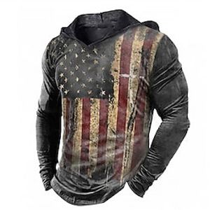 Men's Unisex Hoodie Pullover Hoodie Sweatshirt Black Hooded Graphic Prints National Flag Print Daily Sports 3D Print Streetwear Designer Casual Spring   Fall Clothing Apparel Hoodies Sweatshirts  Lightinthebox