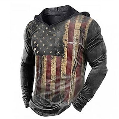 Men's Unisex Hoodie Pullover Hoodie Sweatshirt Black Hooded Graphic Prints National Flag Print Daily Sports 3D Print Streetwear Designer Casual Spring   Fall Clothing Apparel Hoodies Sweatshirts  Lightinthebox