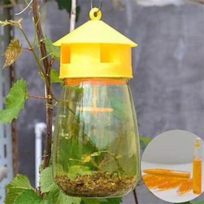 Fly Traps Outdoor, Reusable Fly Traps Outdoor And Fly Catcher, Insect And Bug Killer For Garden, Farm, Orchard miniinthebox