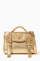 Mini Alexa Satchel Bag in Metallic Leather Mini Alexa Satchel Bag in Metallic Leather