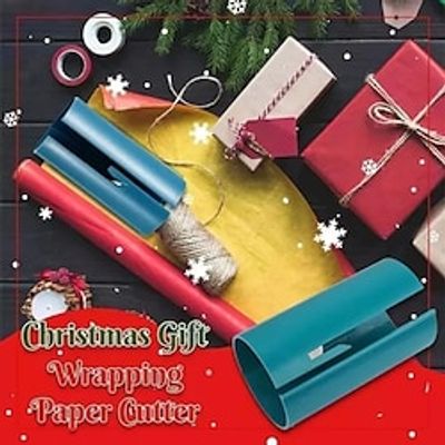 Christmas Wrapping Paper Cutter, Sliding Gift Wrapping Paper Roll Cutter Paper Cutter Paper Cutter Portable Paper Cutter for Birthday Wedding Packaging miniinthebox Christmas Wrapping Paper Cutter, Sliding Gift Wrapping Paper Roll Cutter Paper Cutter Paper Cutter Portable Paper Cutter for Birthday Wedding Packaging miniinthebox