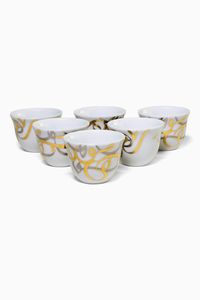 Calligraffiti Arabic Coffee Cups, Set of 6