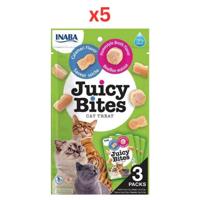 Inaba Juicy Bites Homestyle Broth & Calamari Flavor 33.9G 3 Pouches Per Pack (Pack of 5)