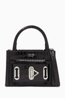Bella Small Crocodile-Embossed Tote Bag - thumbnail