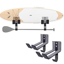 2pcs Surfboard Wall Mount Rack - Hang Your Skateboard, Snowboard, or Surfboard with Ease on the Wall, Including Padding for Protection! Ideal for Sports Gear, Paddles, and Long-Handle Wooden Oars Lightinthebox