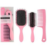 3pcs Anti-static Comb Detangling Hair Brush Scalp Massage Combs Styling Tools Lightinthebox