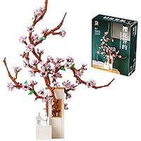 Flower Bouquet Building Sets Artificial Flower for Adults Cherry Blossom Plant Home Decor Gift for Friends Women Girls Lightinthebox - thumbnail