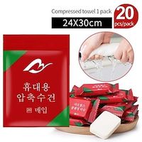 20pcs Portable Enlarged And Thickened Cleaning Towels, Washcloth In Compressed Bags, Disposable Compressed Towels miniinthebox - thumbnail