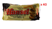 Hansel Chocolate Sandwich Cream Filled Biscuits, 10 X 31G - Pack Of 1 Pack Of 40 (UAE Delivery Only)