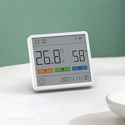 DUKA Atuman 3.67inch Digital Temperature Humidity Sensor Clock TH1 LCD Display Indoor Home Baby's Room Thermometer Hygrometer Lightinthebox