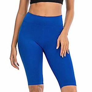 zivock biker shorts for women high waist abdomen control training running yoga shorts pants blue Lightinthebox